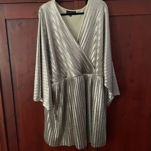 Eloquii Gold Shimmer Party Dress